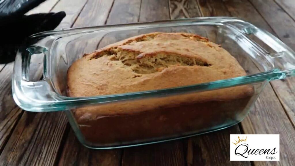 banana bread in  bowl