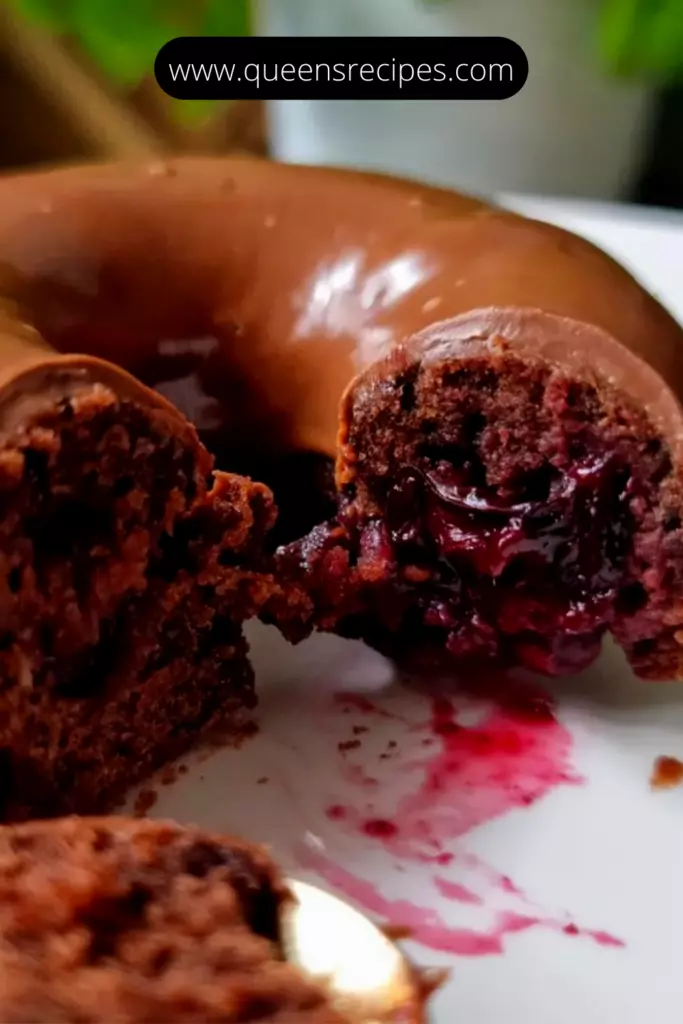 Donuts with Cherries in Chocolate.