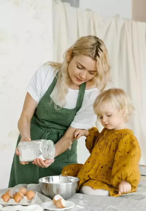 cooking with baby