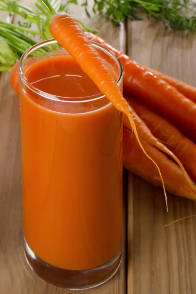 Carrot Juice in a cup