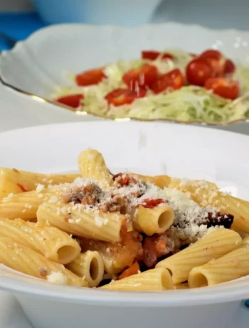 Meaty Pasta with Vegetables