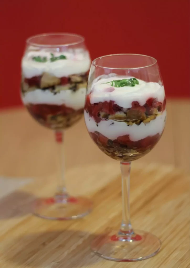 Strawberry Dessert in a Glass