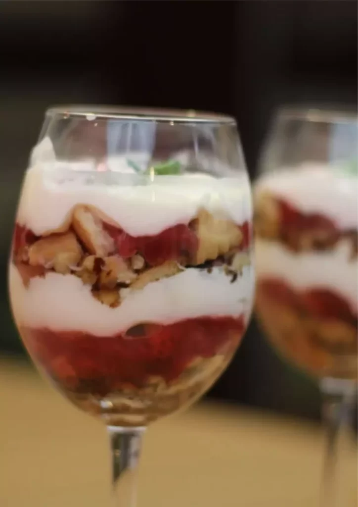 Strawberry Dessert in a Glass