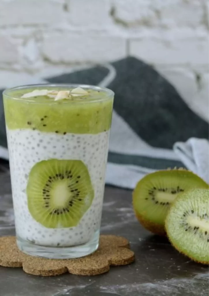 Coconut Chia Pudding with Kiwi