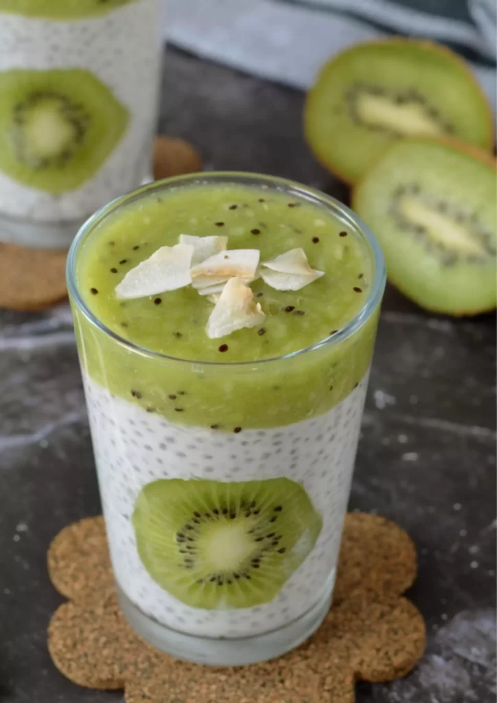 Coconut Chia Pudding with Kiwi