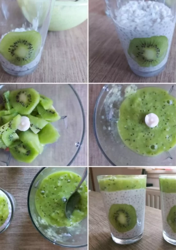 Coconut Chia Pudding with Kiwi