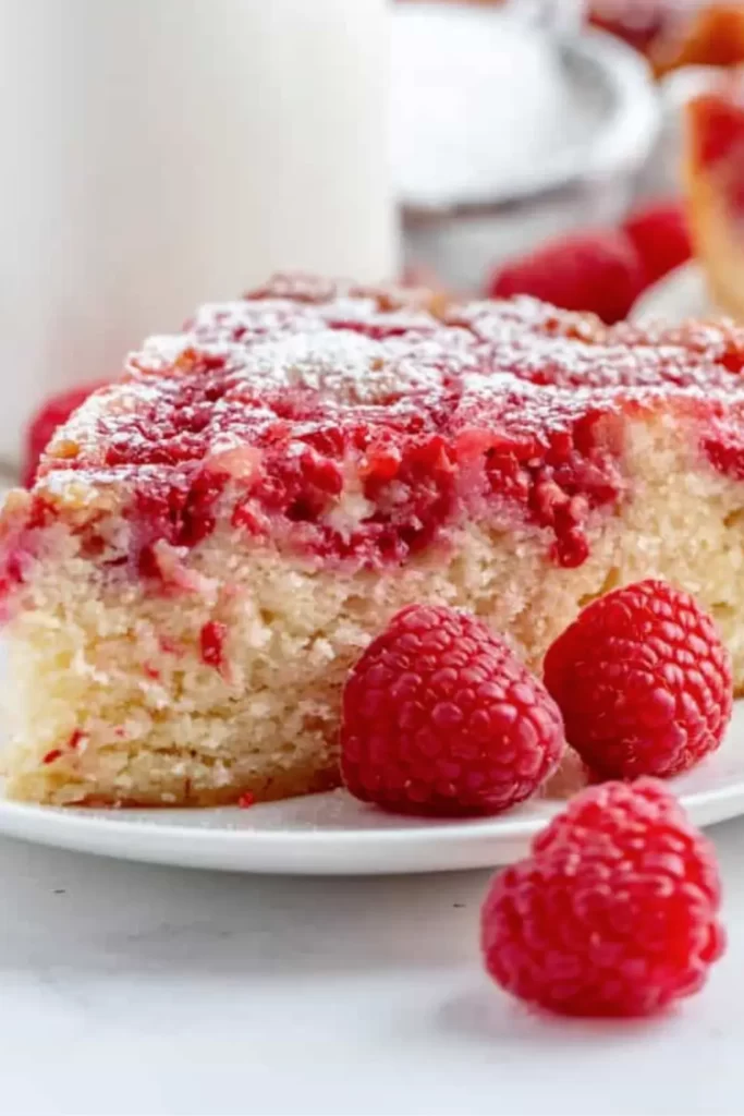 How to Make Cake with Raspberries