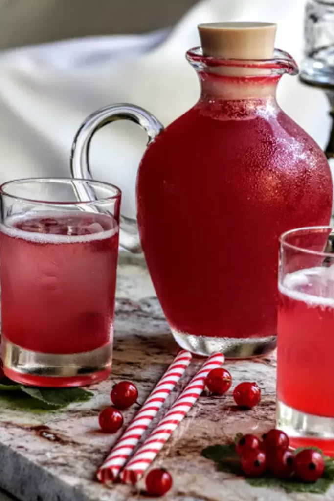 Currant Juice and straw