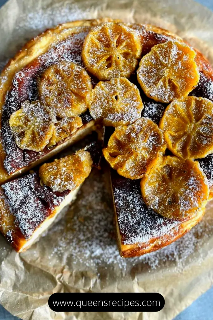 Cheesecake with Orange and Walnuts bottom